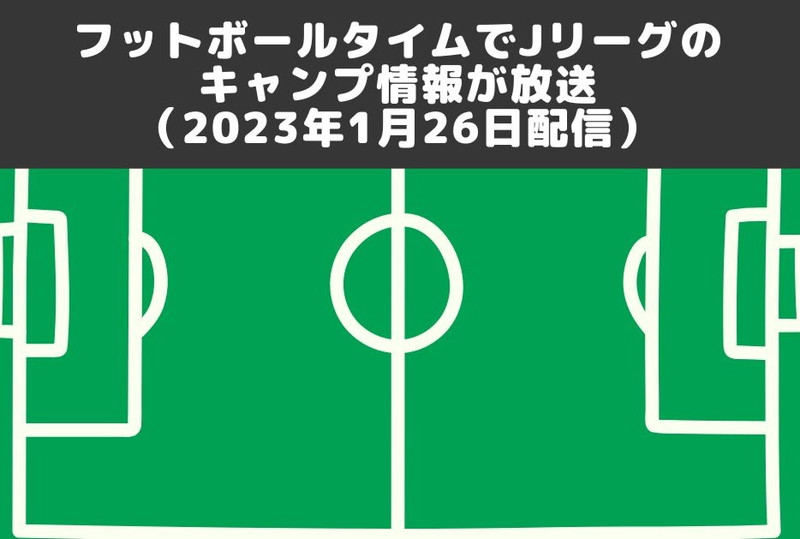 フットボールタイムでJリーグのキャンプ情報が放送（2023年1月26日配信）